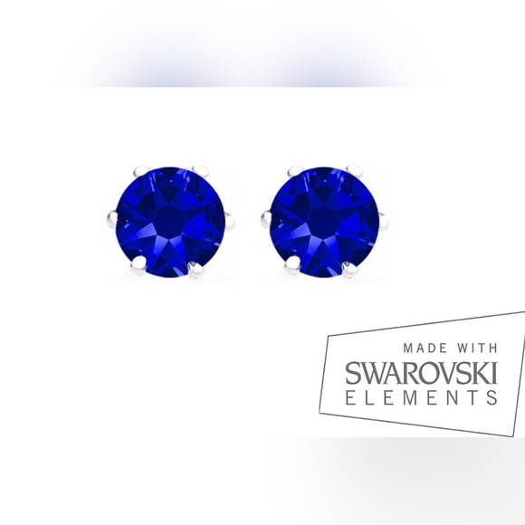 Swarovski Jewelry - Crystals By Swarovski® Multi-Color Opaque Crystal Stud Earrings~ Silver